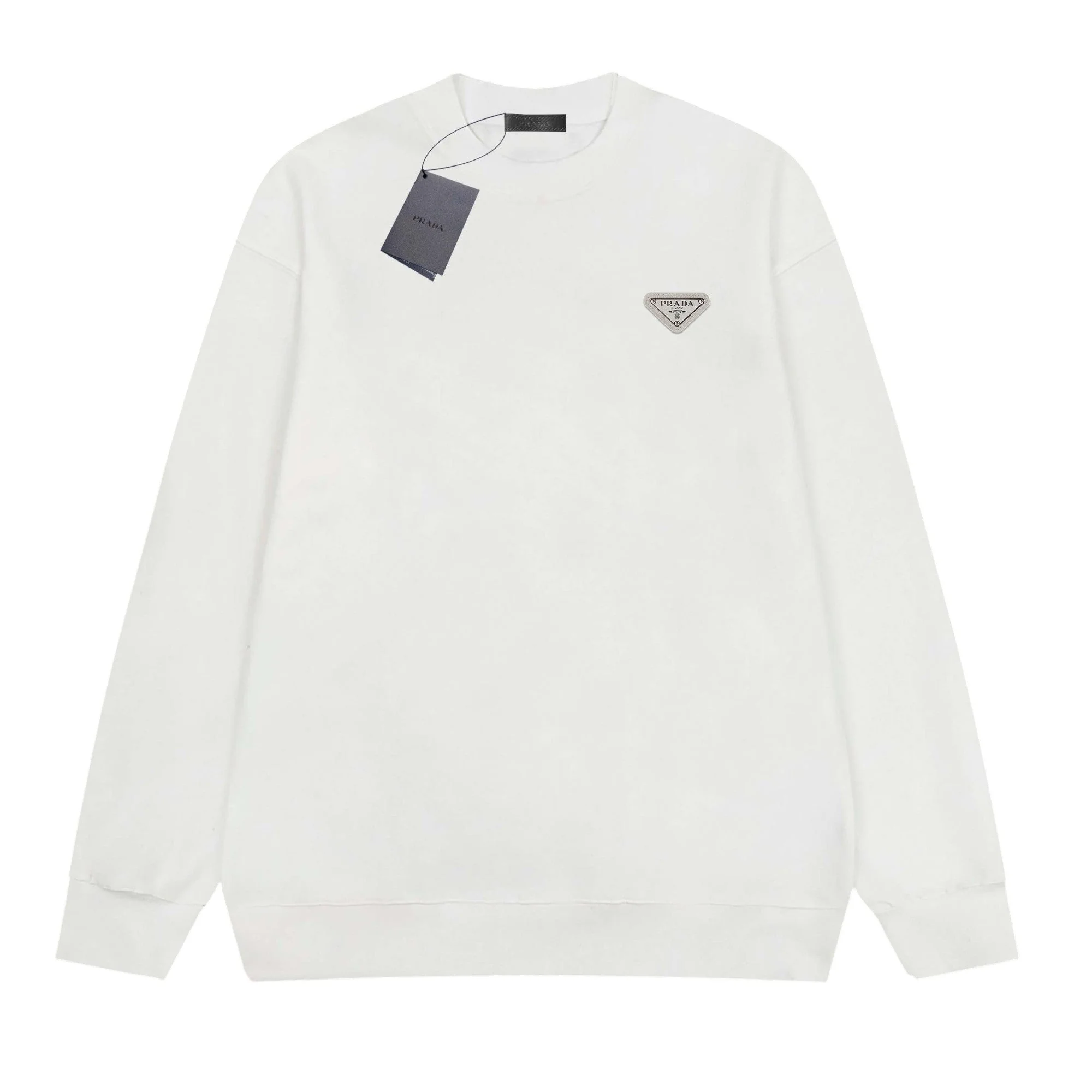 Simple round neck cotton sweatshirt