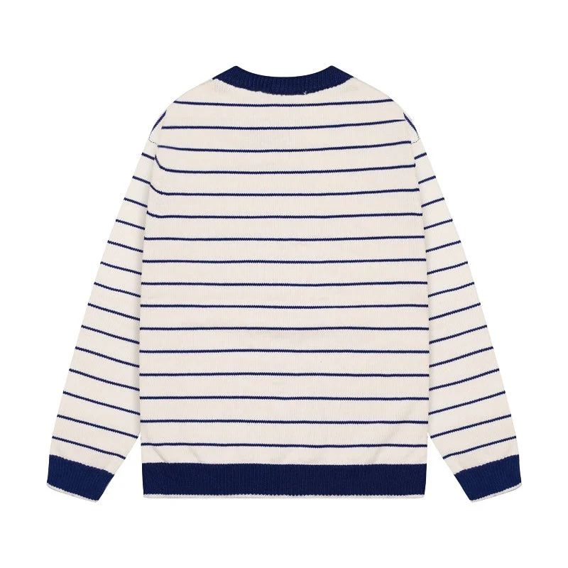 knitted embroidered sweatshirt