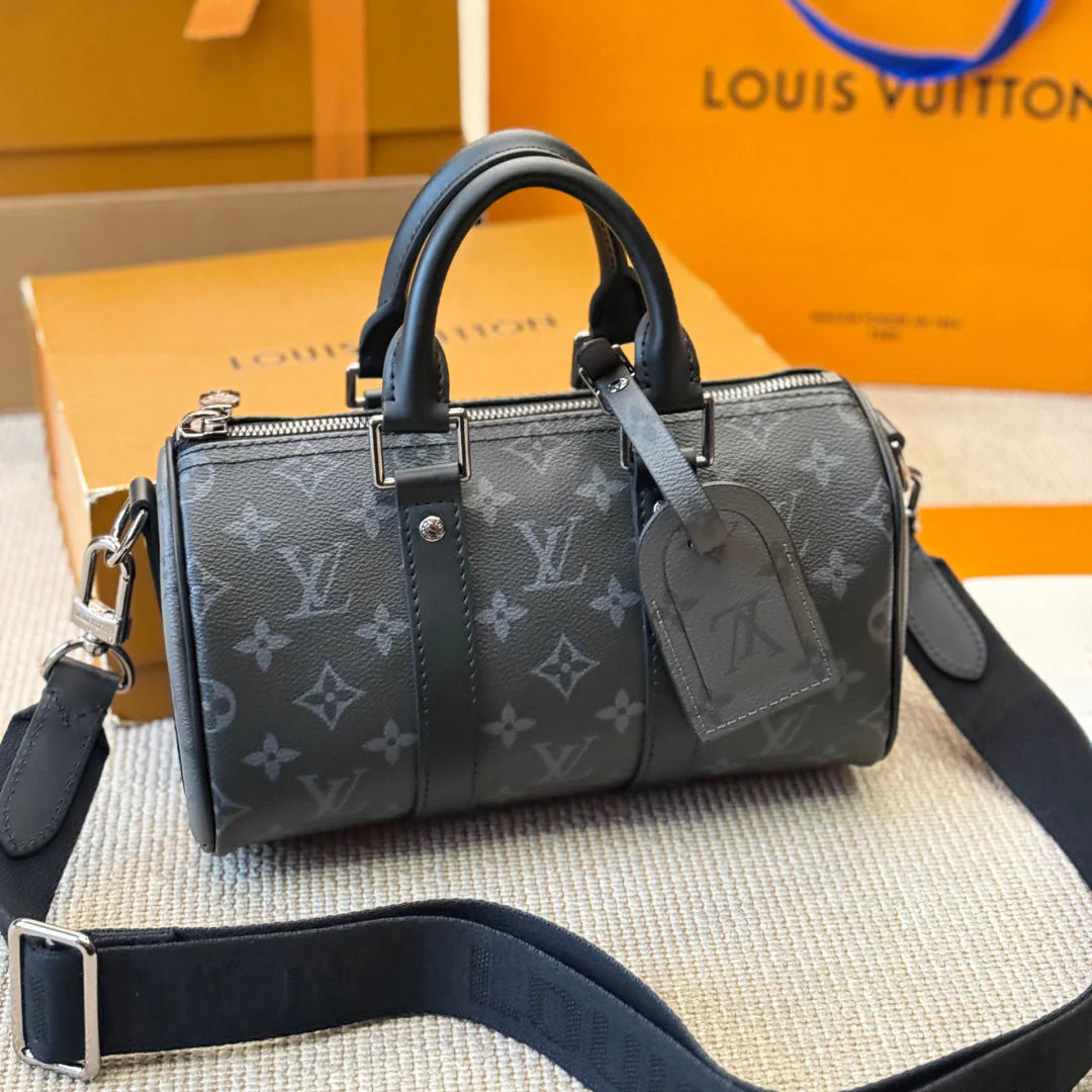 Men's Embossed Pillow Bag