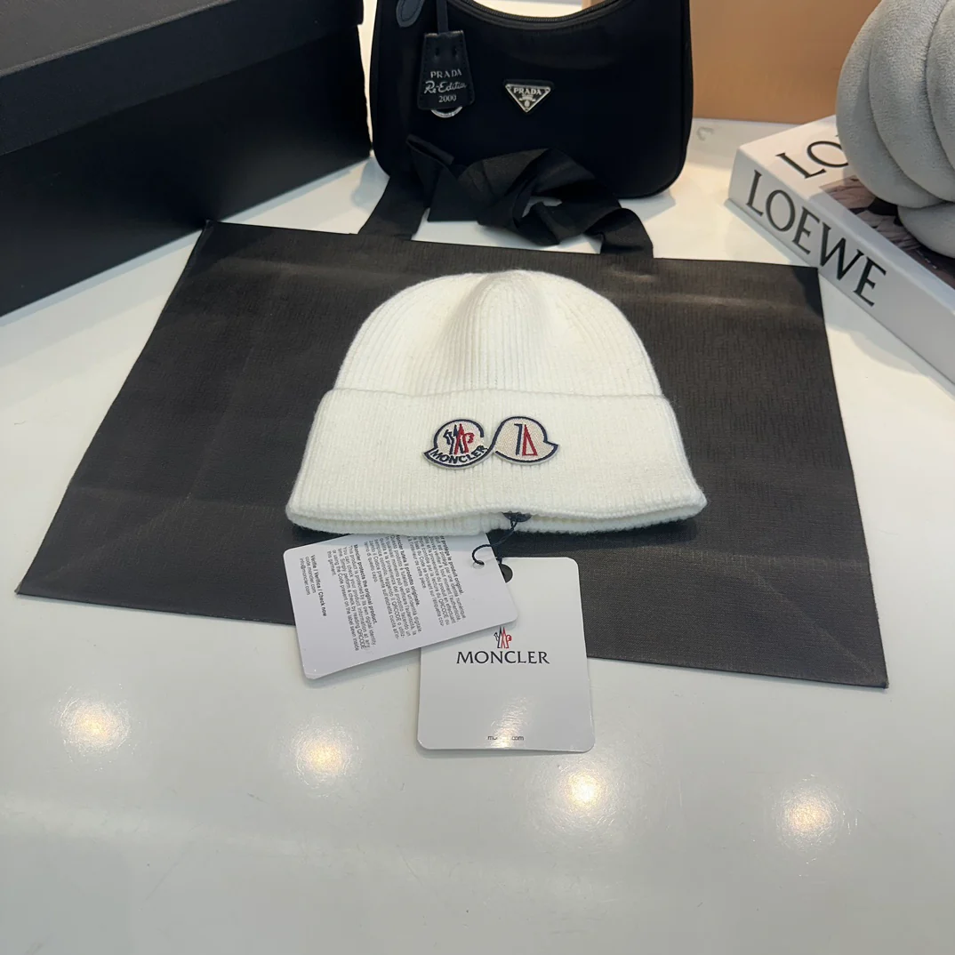 Embroidery Cashmere Knitted  Beanie