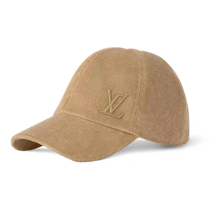 Corduroy embroidered baseball cap