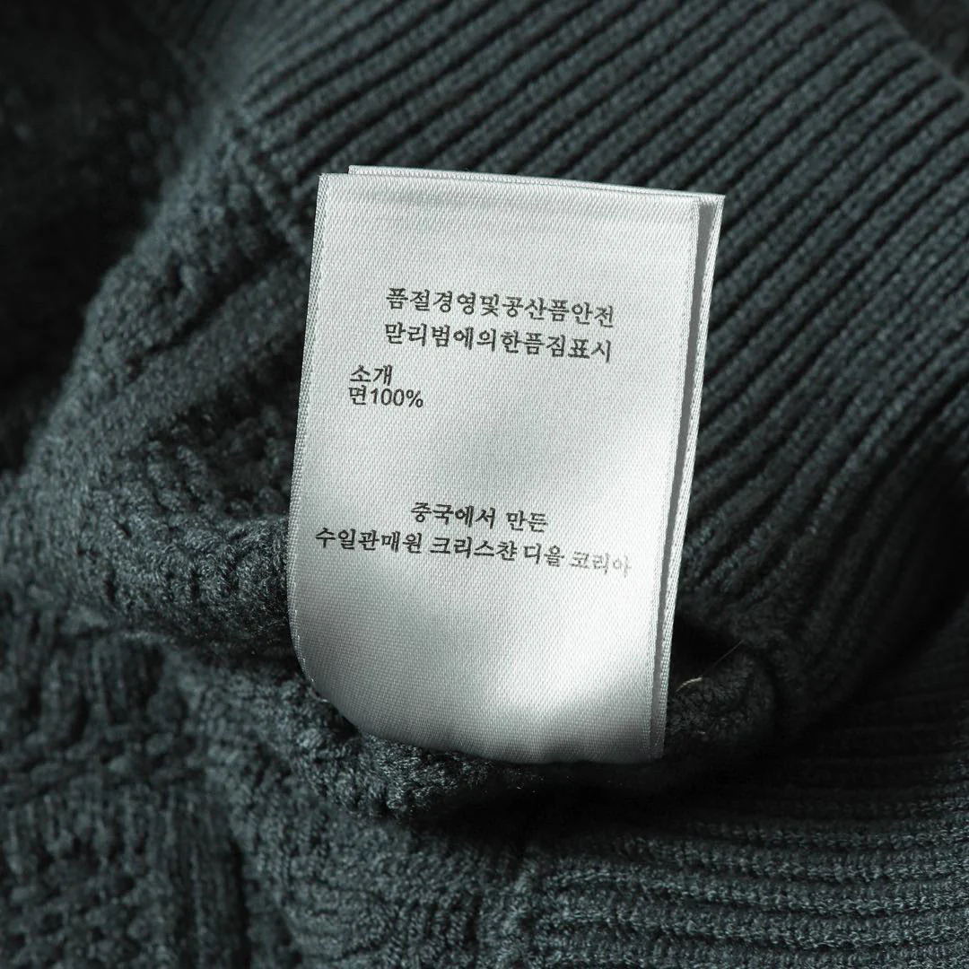 Knitted jacquard cashmere sweater