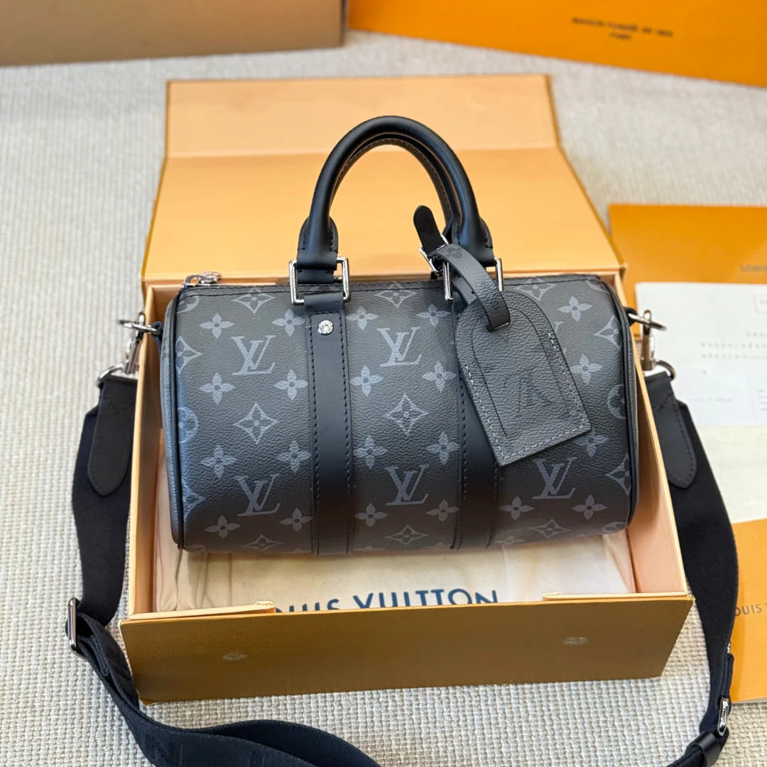 Men's Embossed Pillow Bag