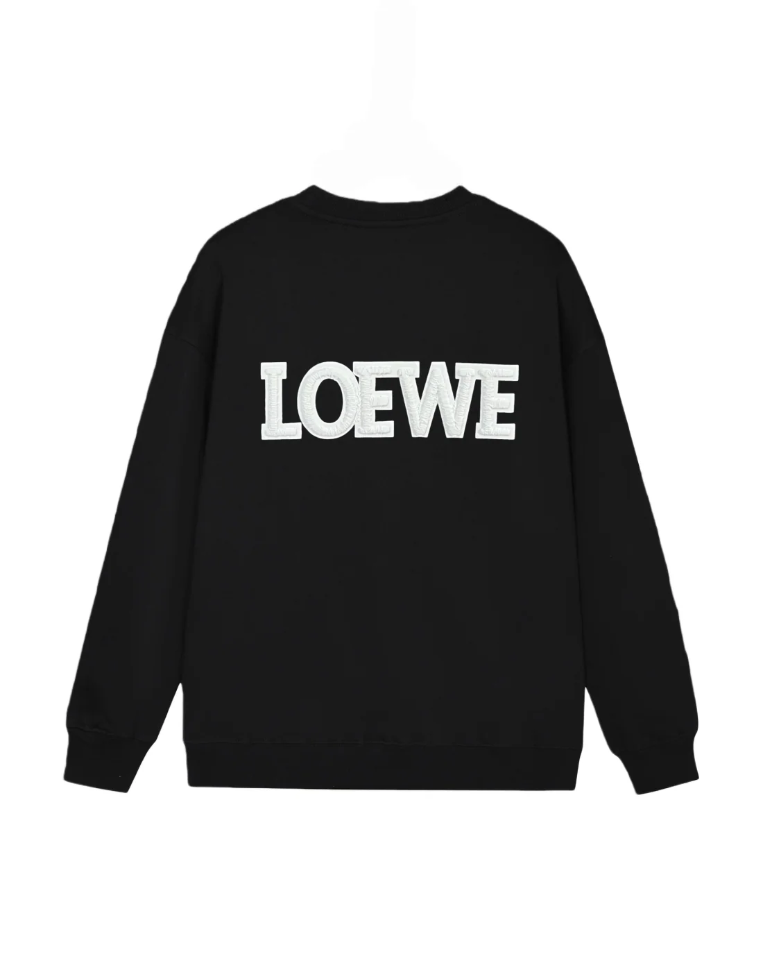 Pleated foam lettering sweatshirt