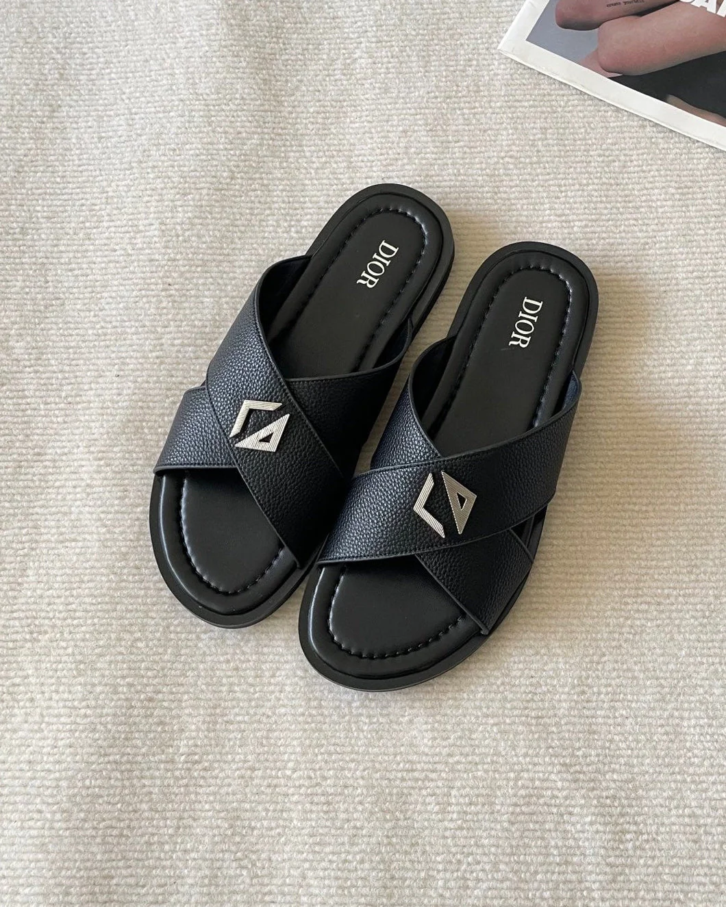 Men's canvas cross slippers