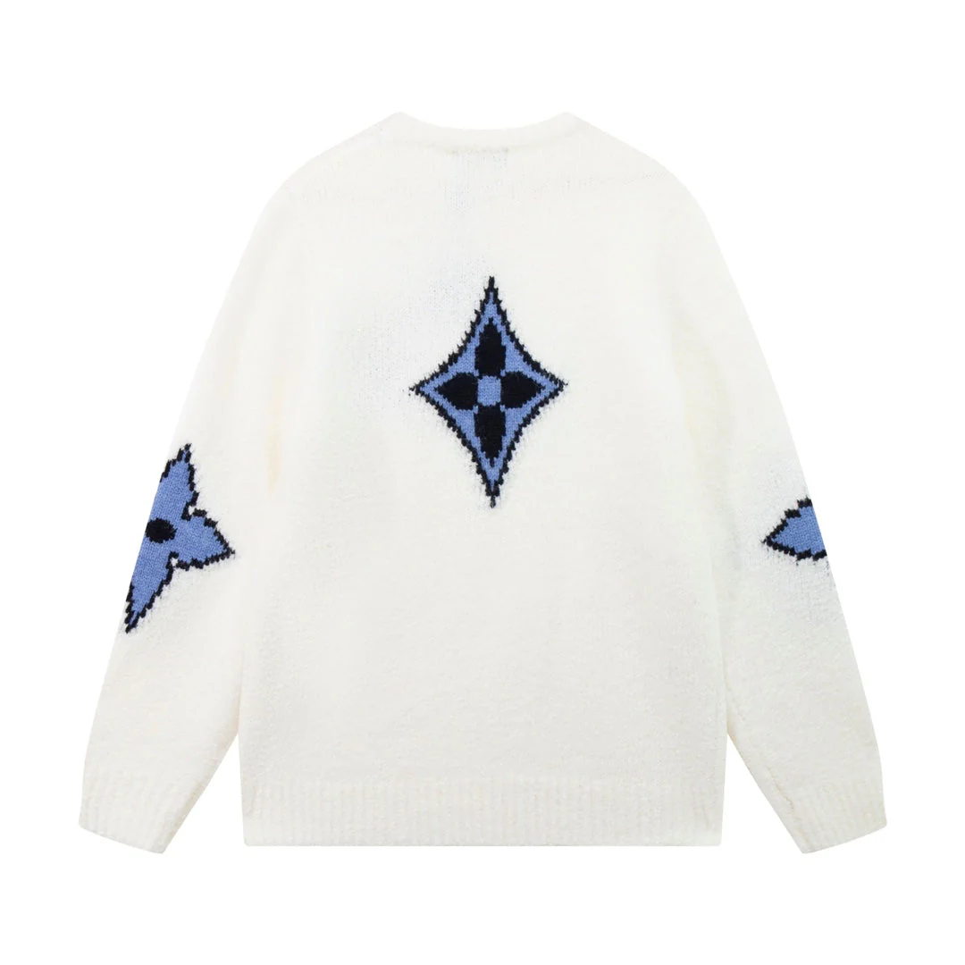 knitted jacquard sweatshirt