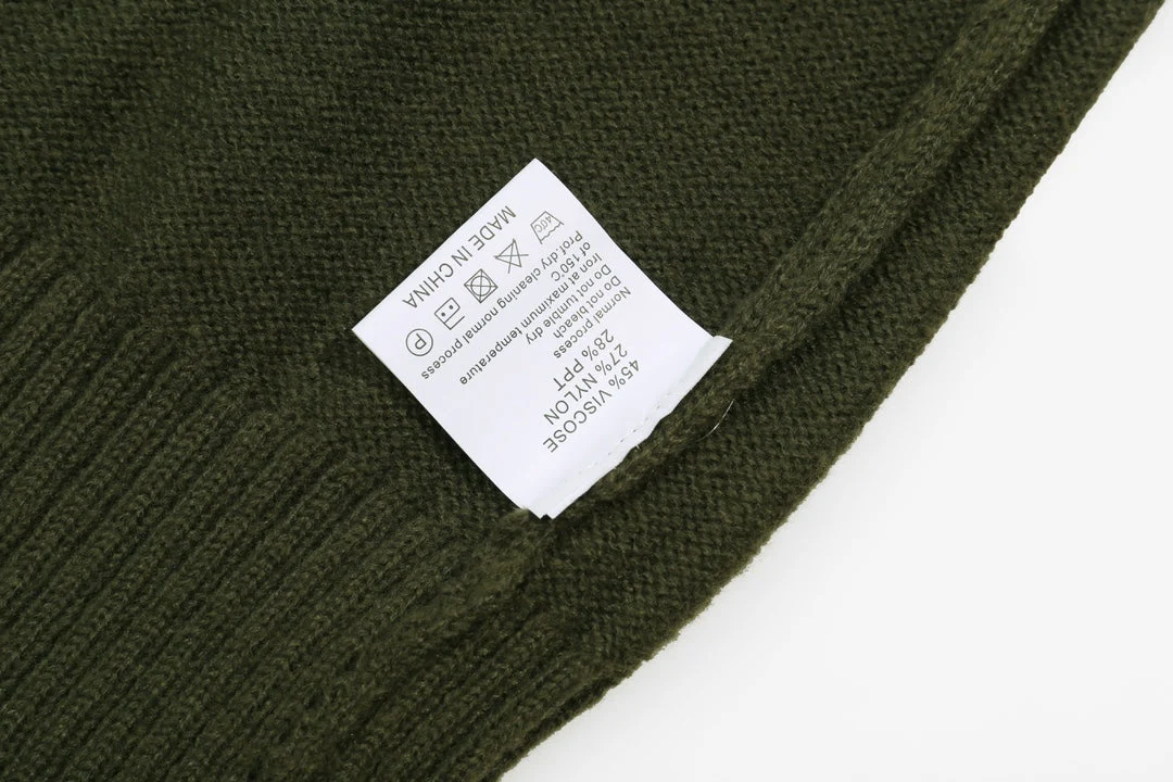 Knitted embroidered cashmere sweatshirt