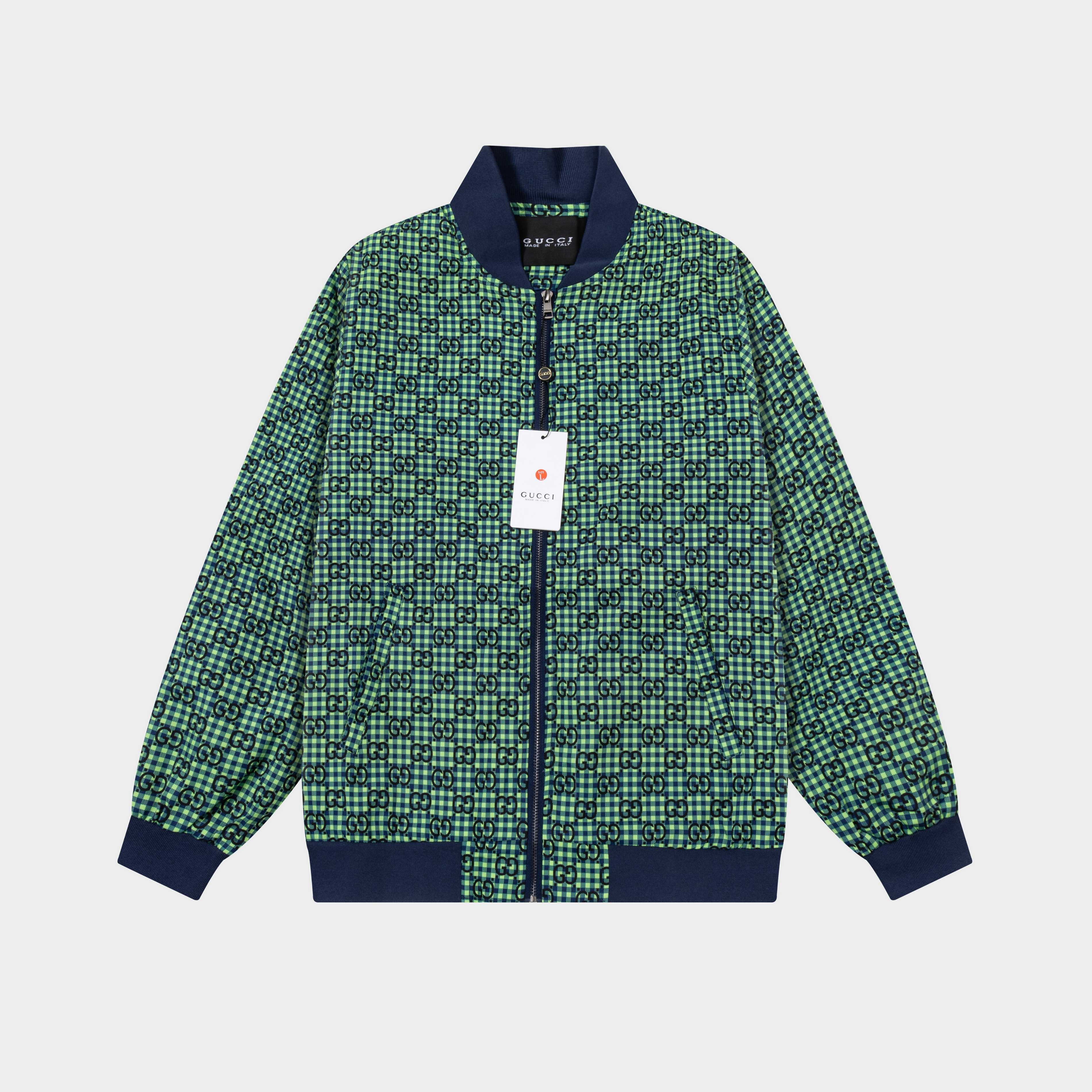 Satin jacquard baseball jacket