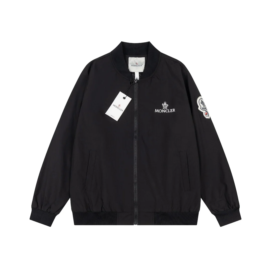 Embroidered stand collar jacket