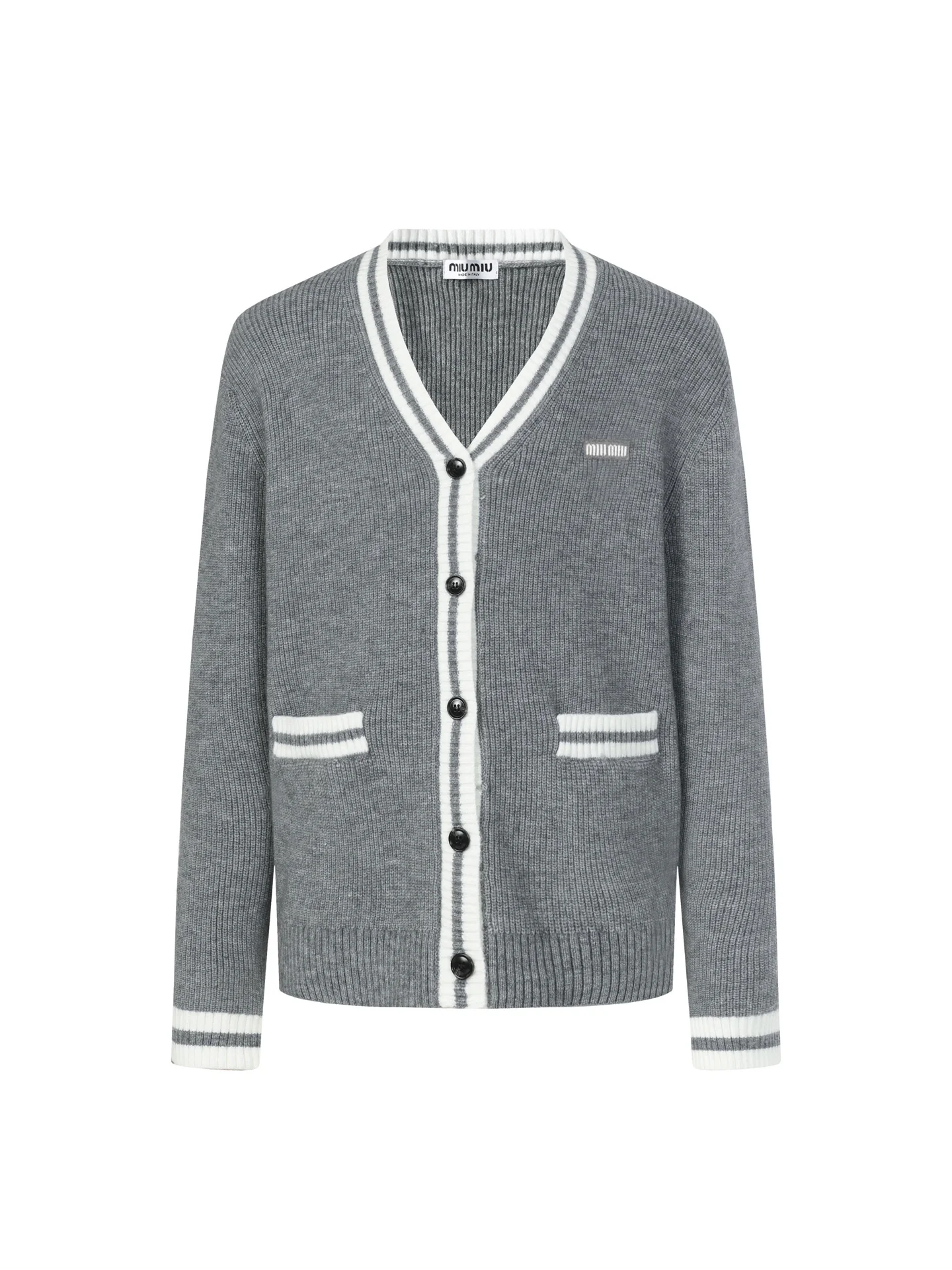 Jacquard cashmere sweater cardigan