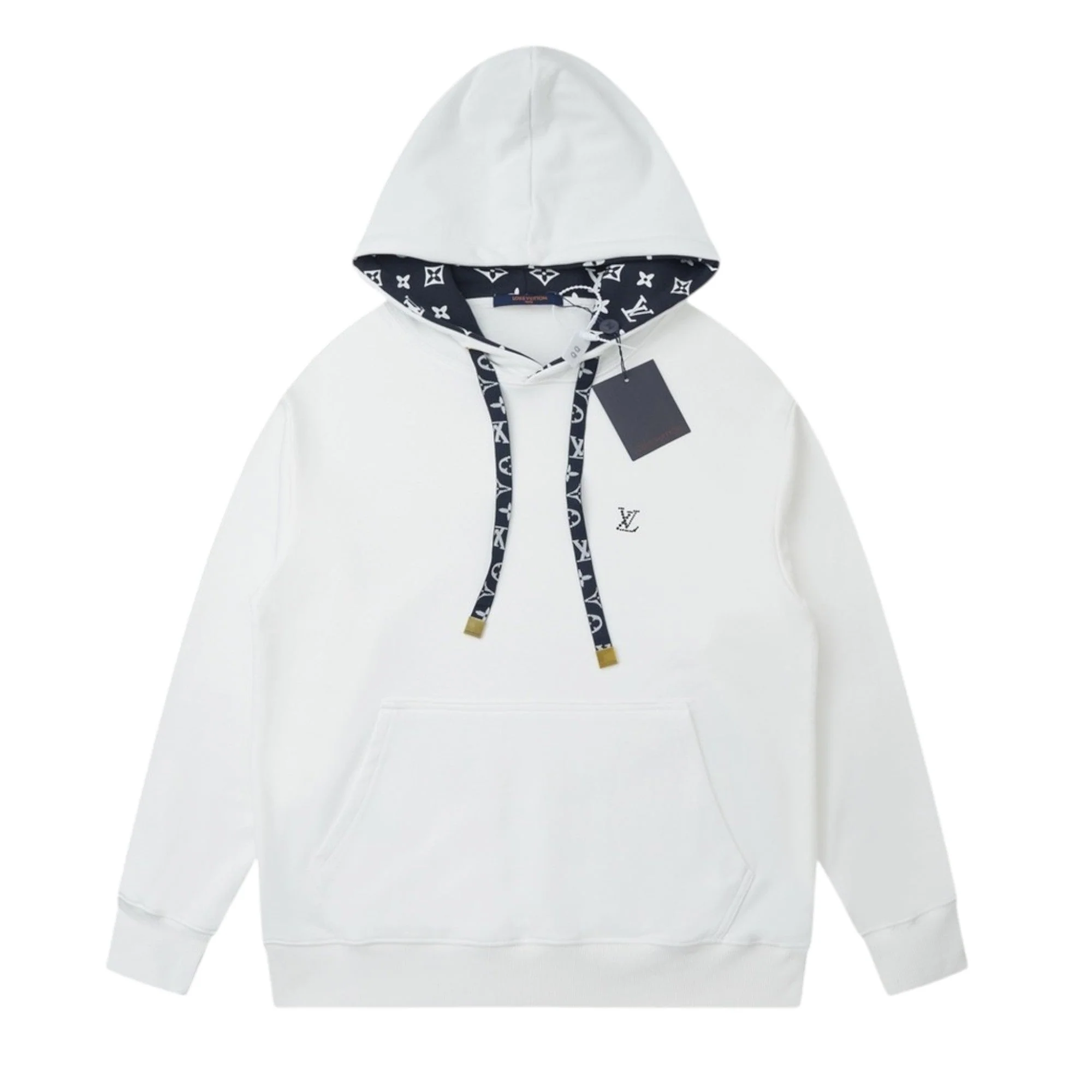 Rhinestone-appliquéd cotton sweatshirt