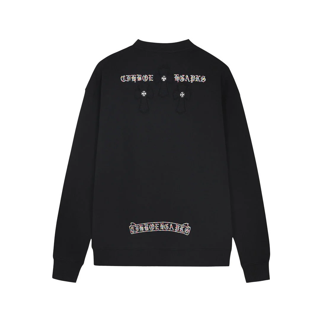 Embroidered Patch Sweatshirt