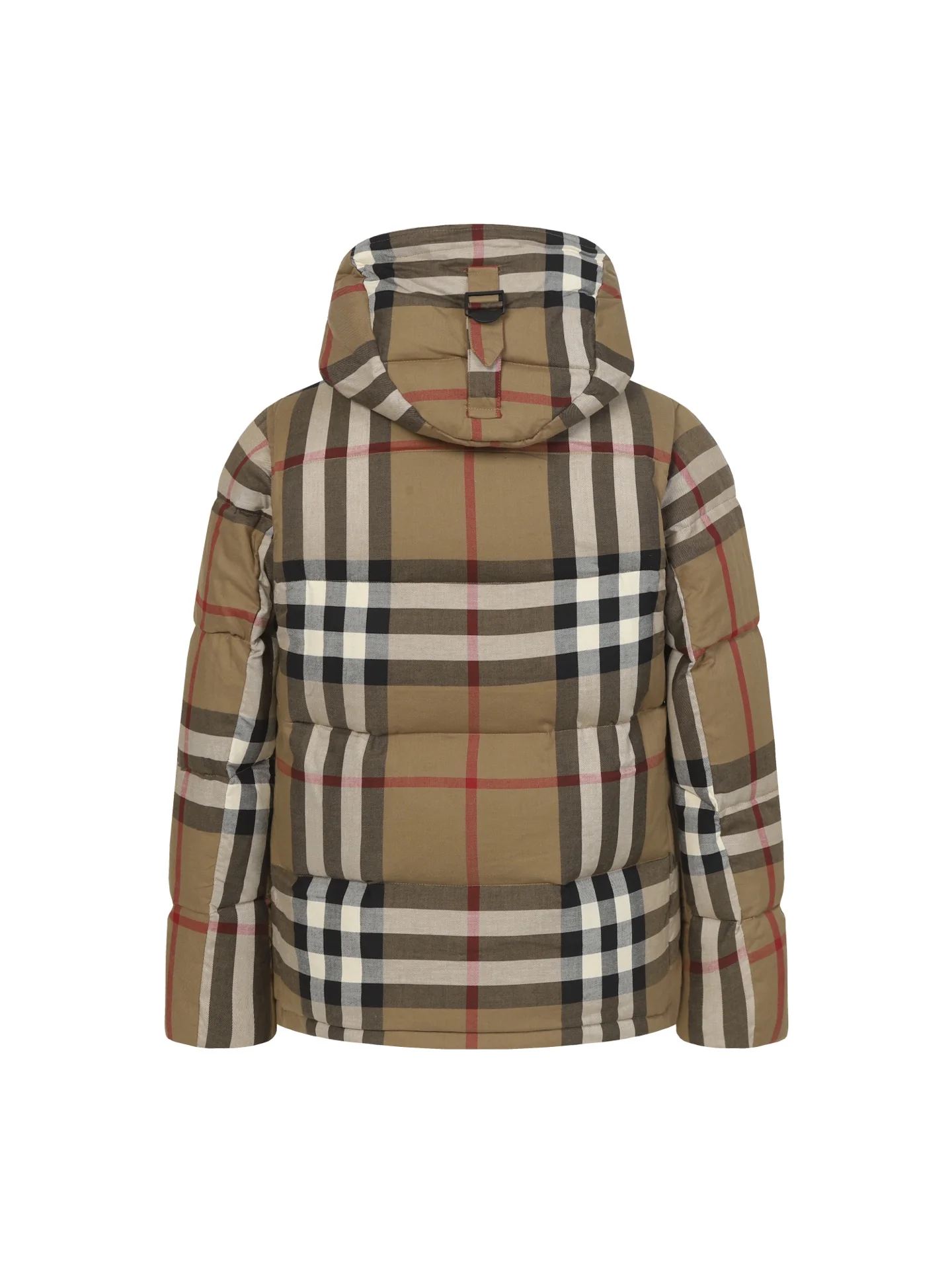 Classic Check Hooded Down Jacket