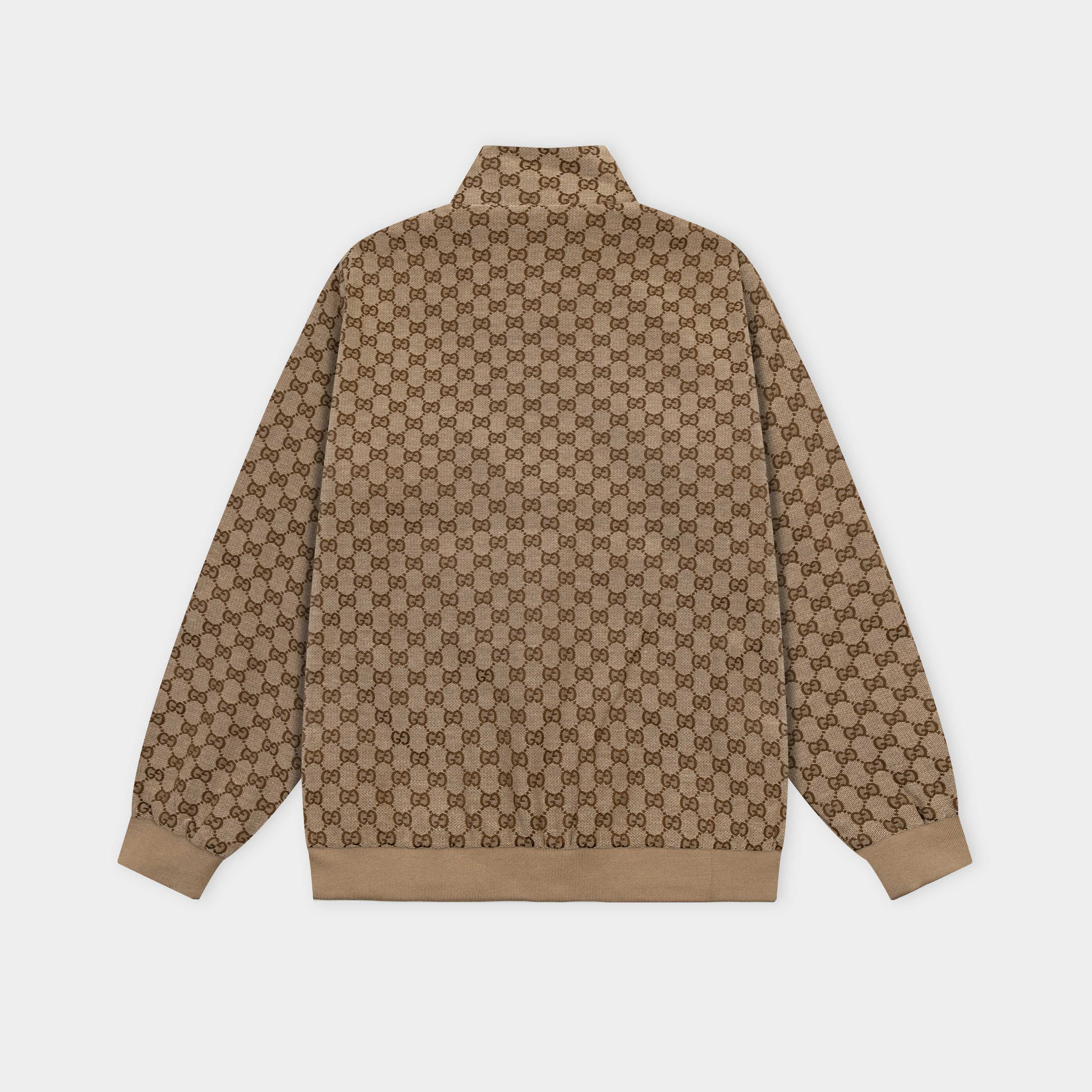 3D jacquard stand collar jacket