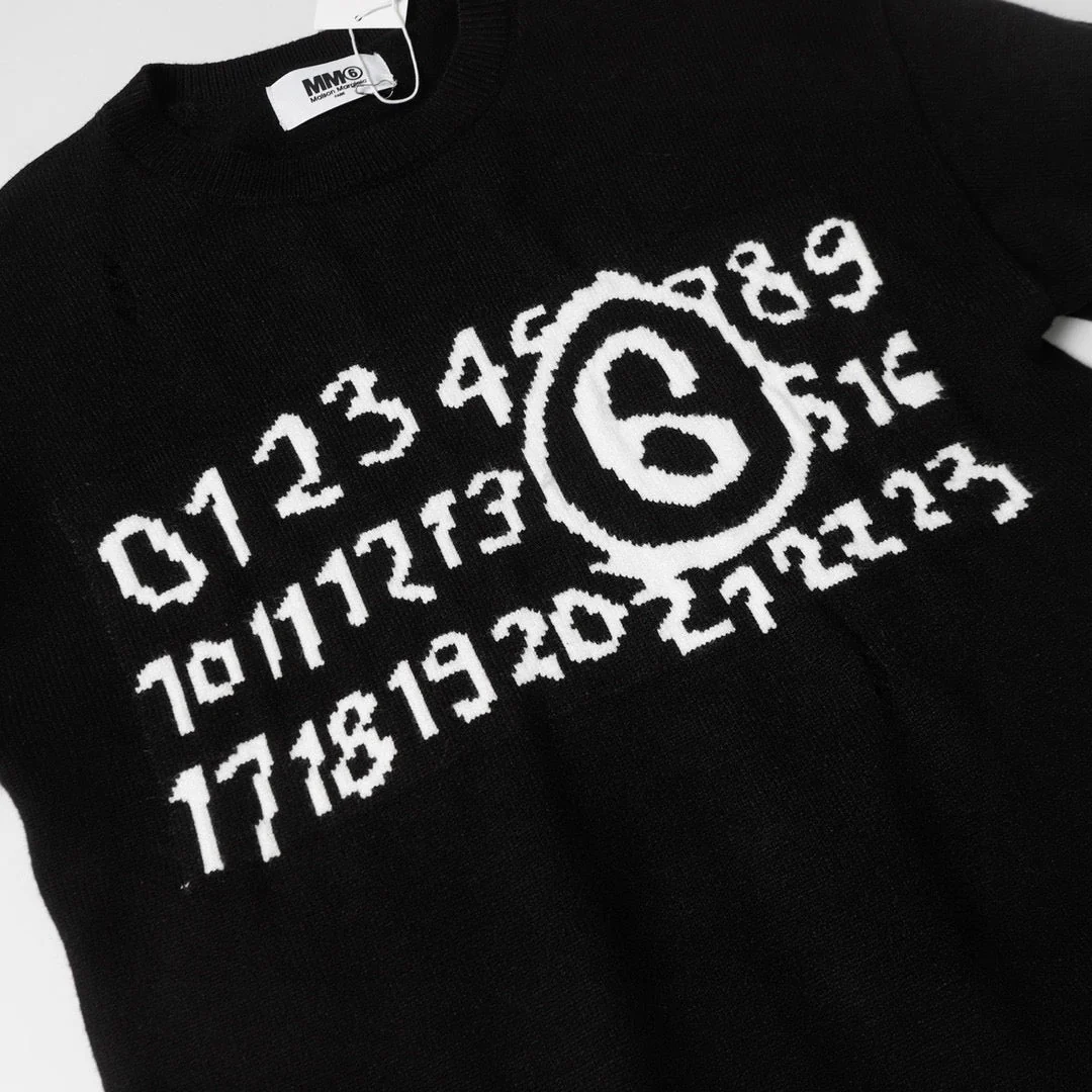 knitted jacquard sweatshirt