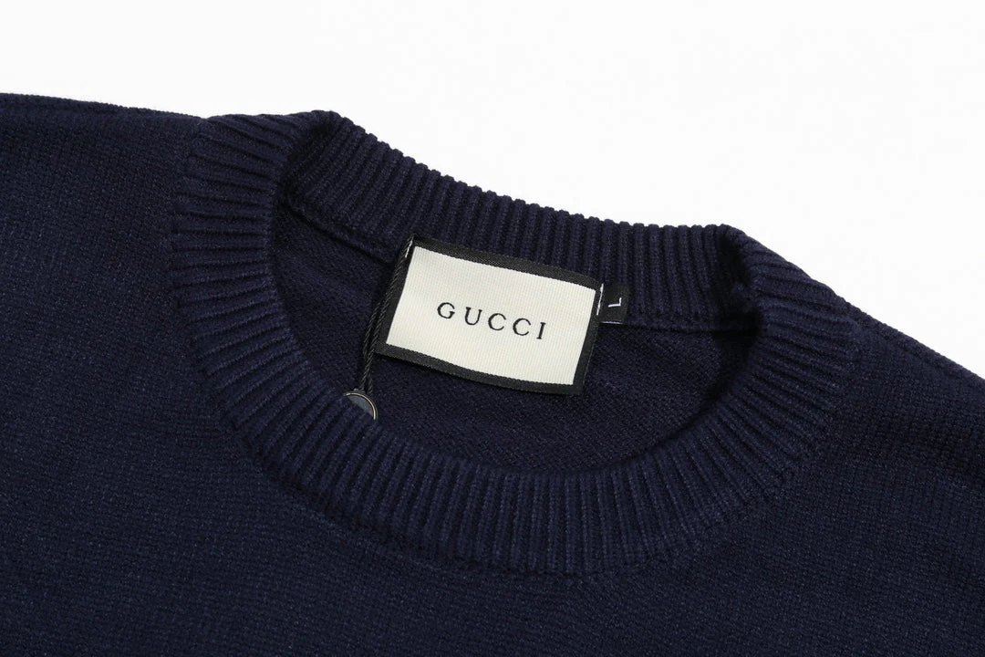 Knitted jacquard cashmere sweatshirt