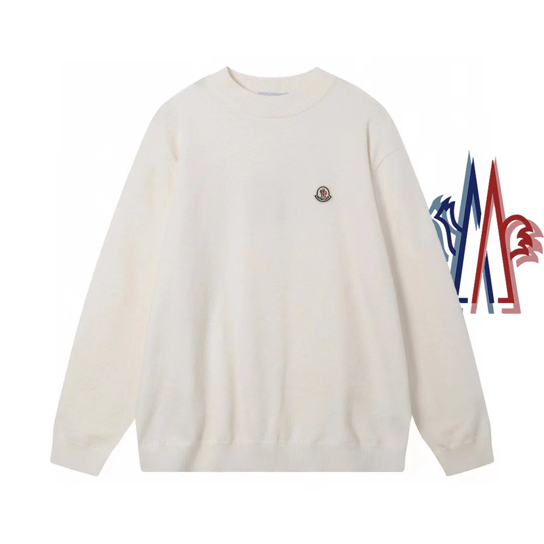 knitted embroidered sweatshirt