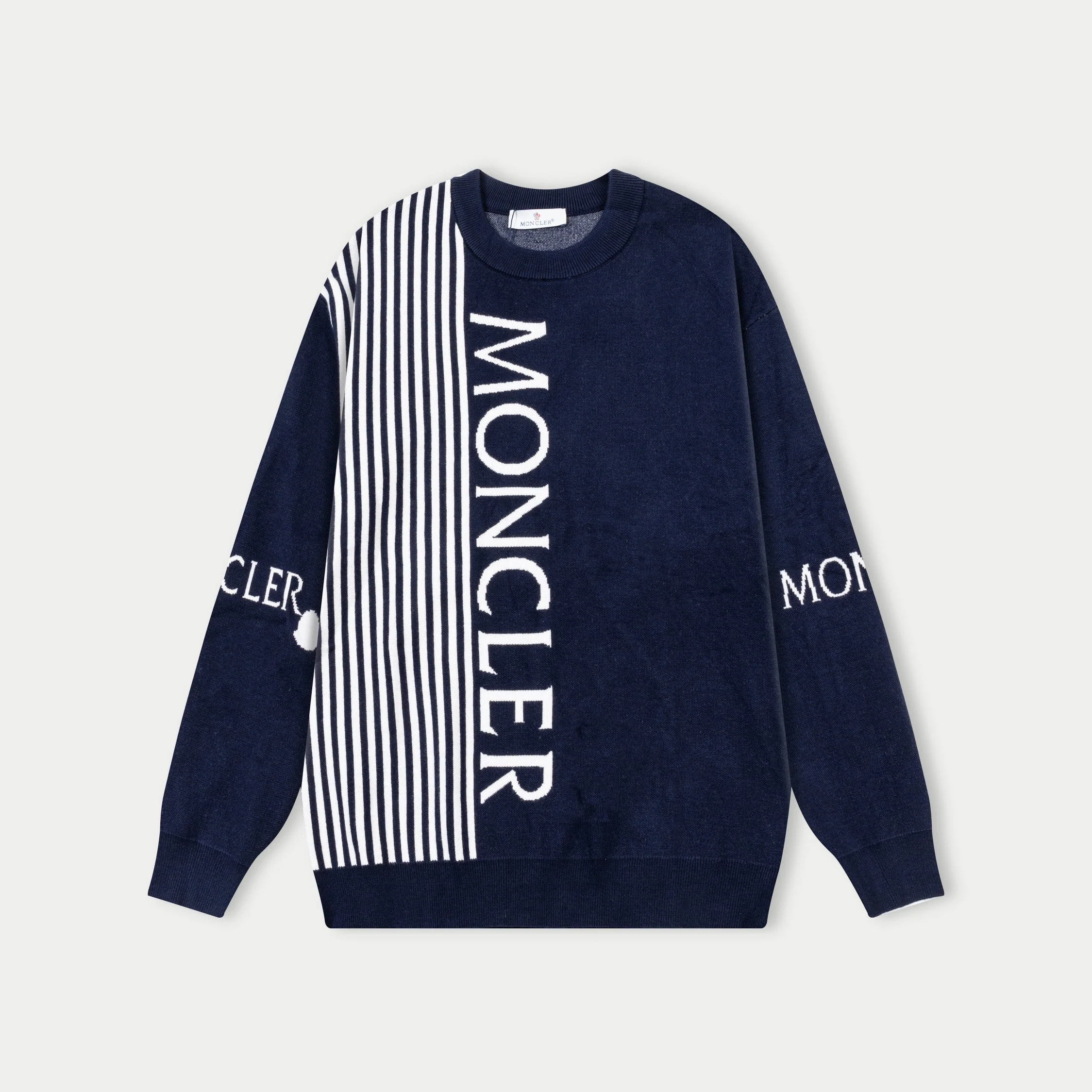 jacquard crew neck cashmere sweatshirt