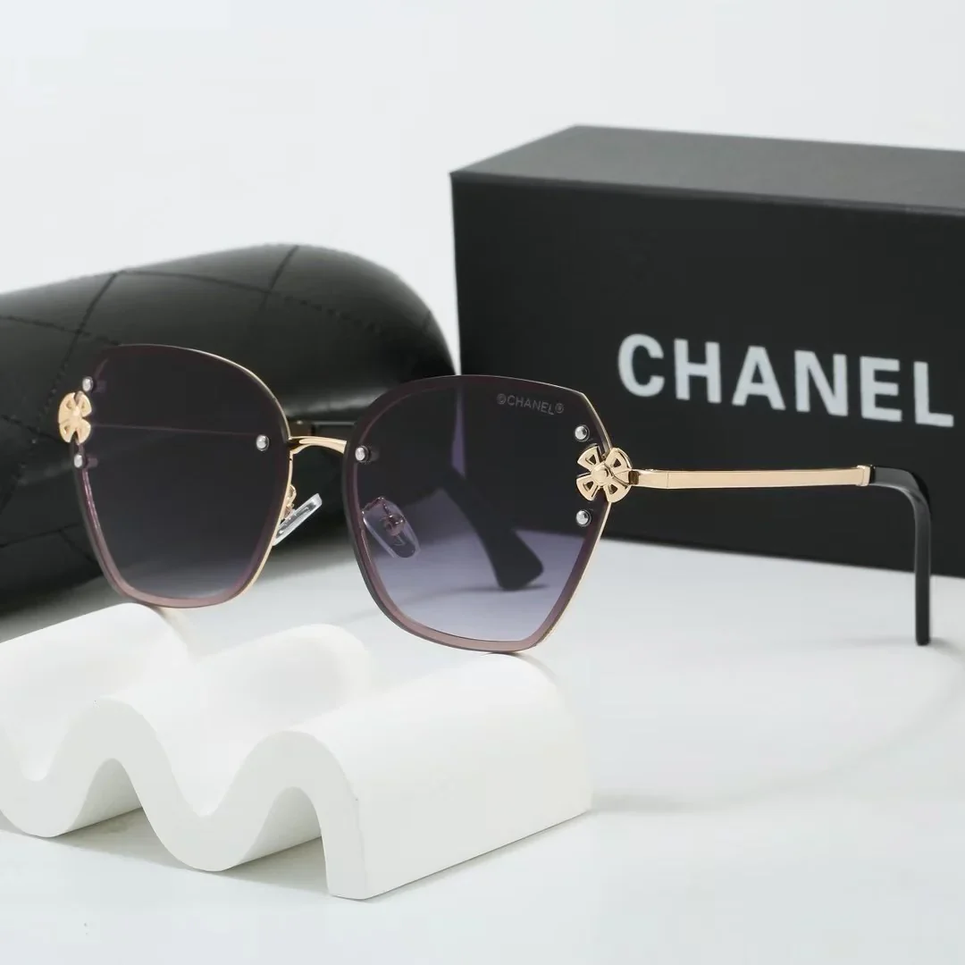 7 colors frameless metal thin lens sunglasses