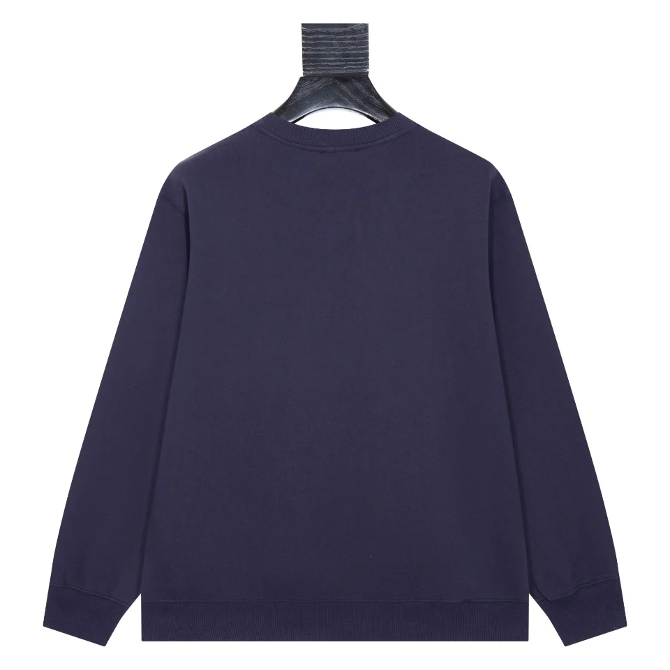 Flocked printed sweatshirt