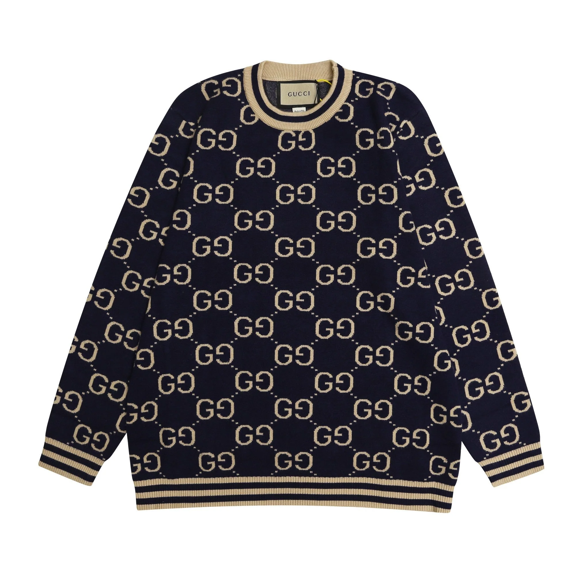 knitted jacquard sweatshirt