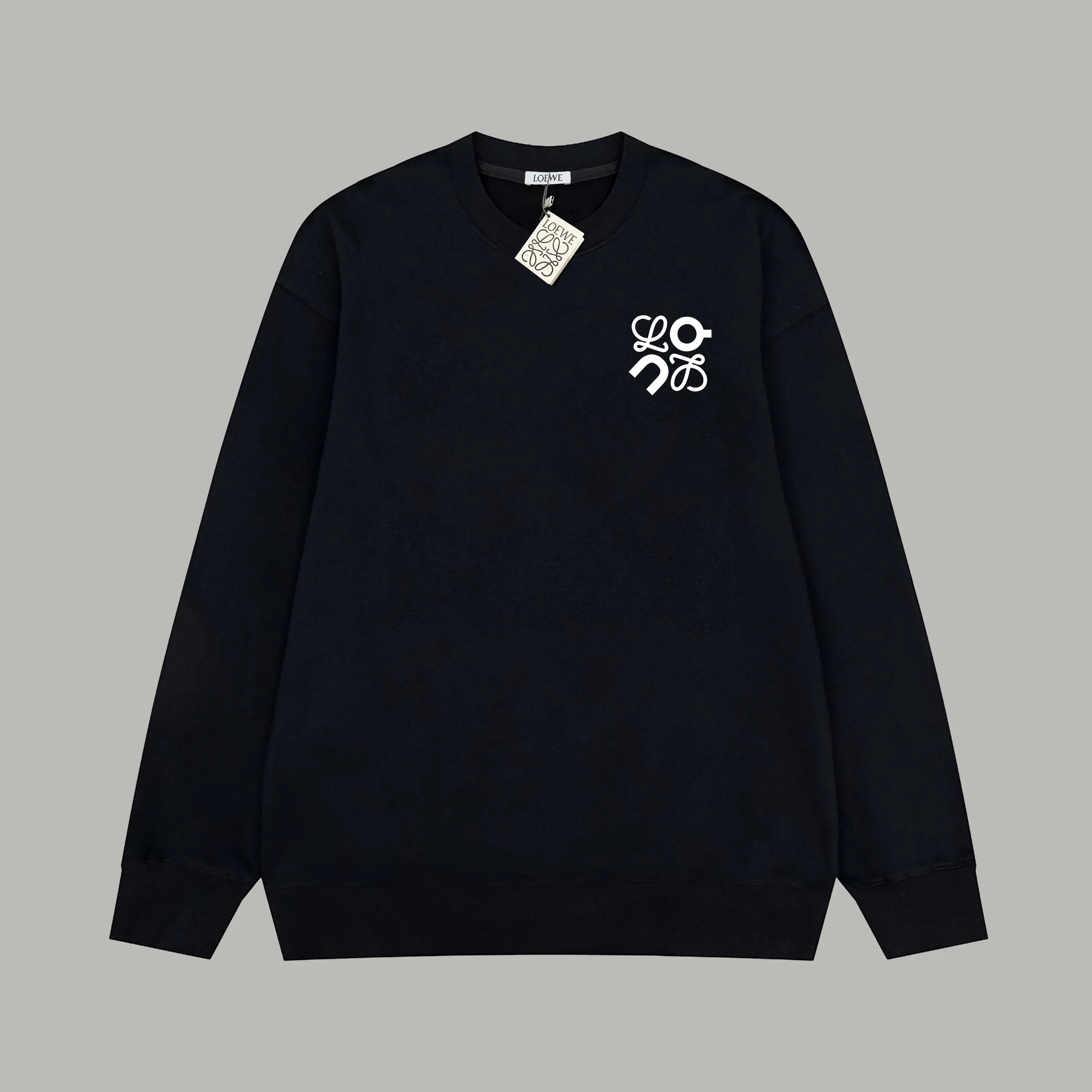 Simple printed cotton sweatshirt