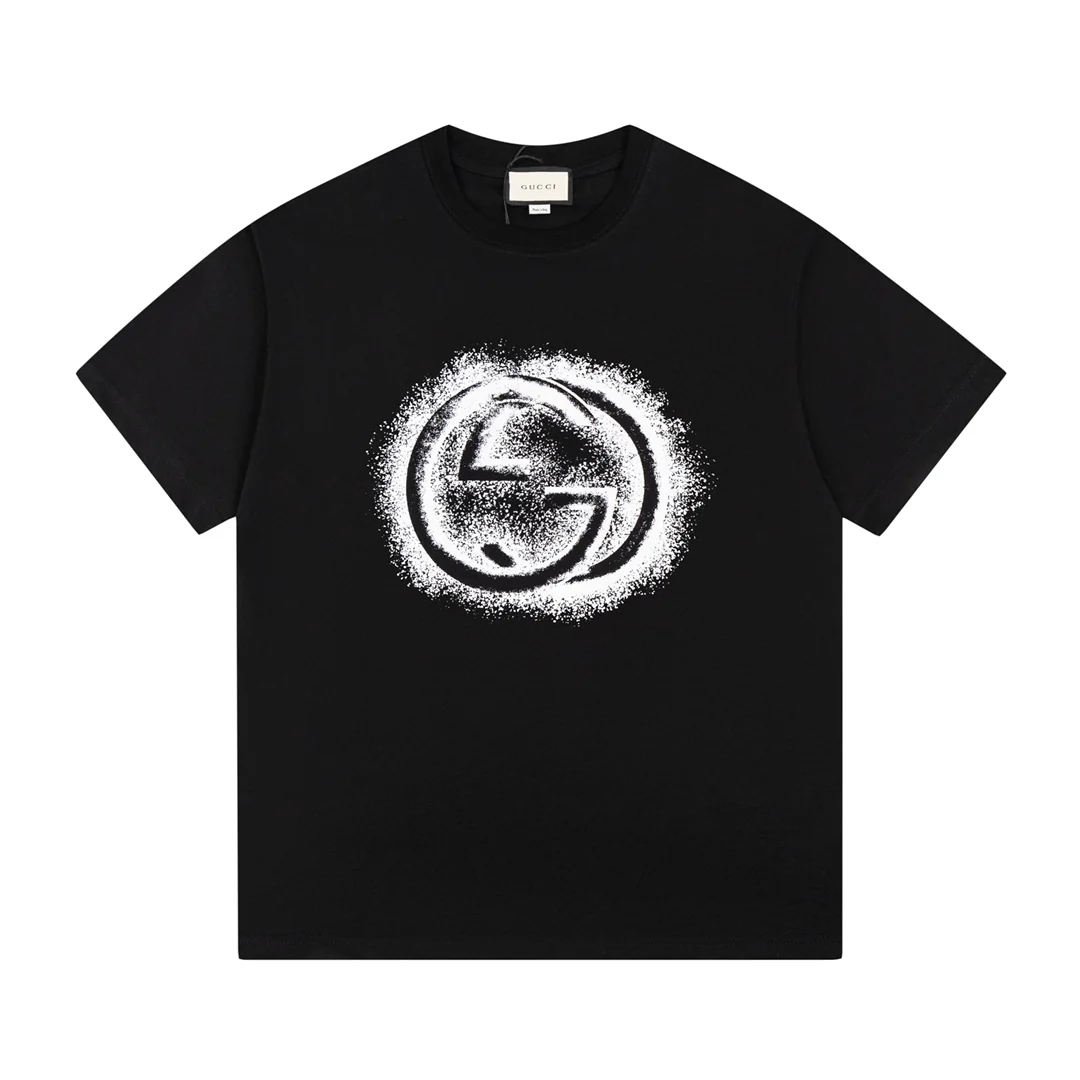 Printed crew neck cotton T-shirt