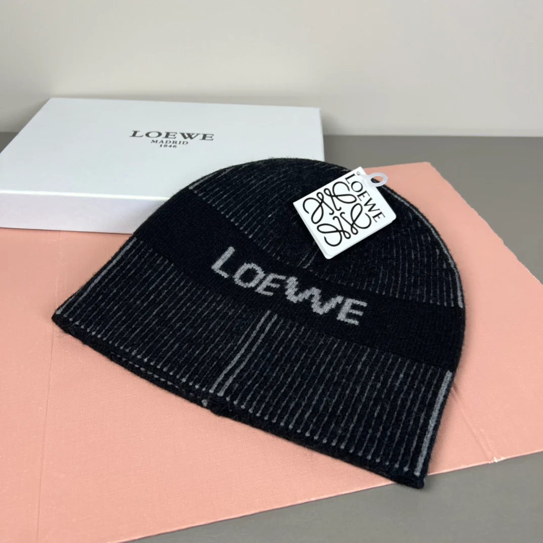 Jacquard Cashmere Knitted  Beanie