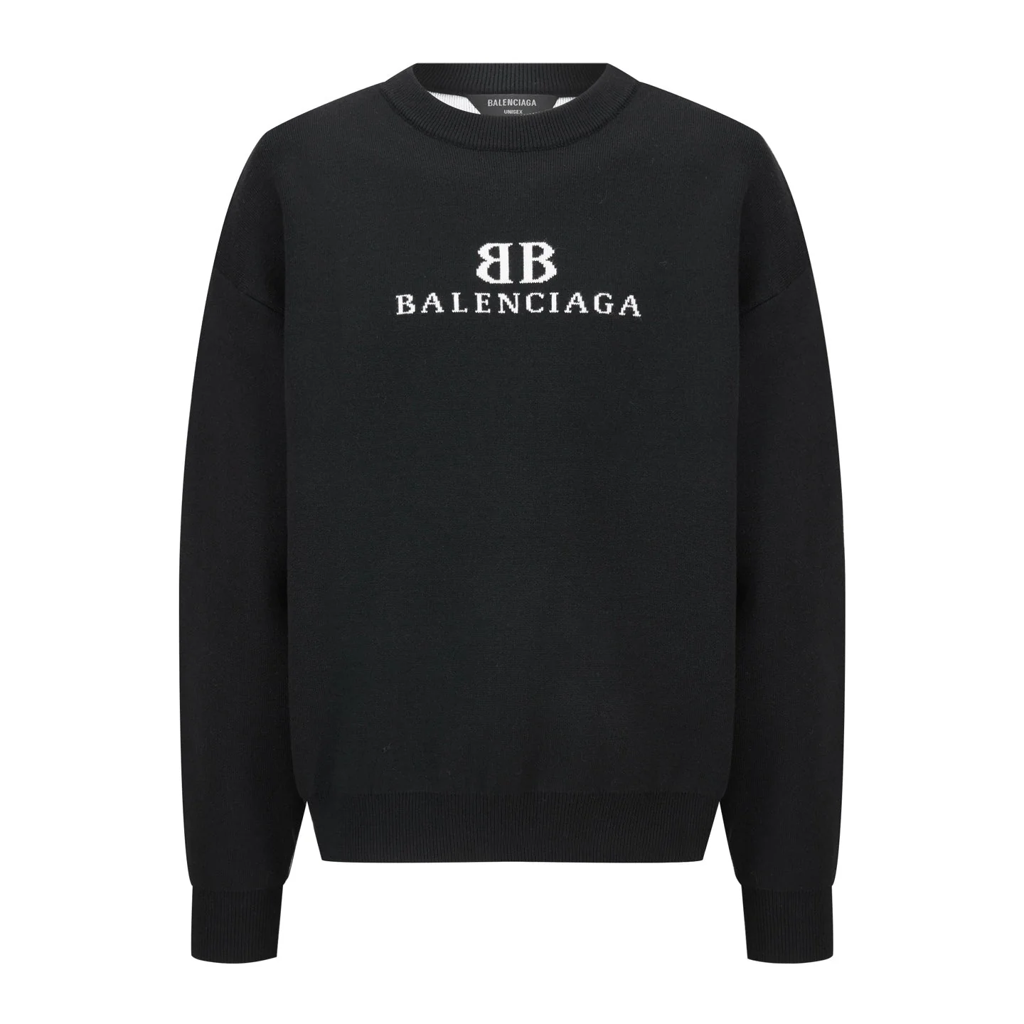 knitted embroidered sweatshirt