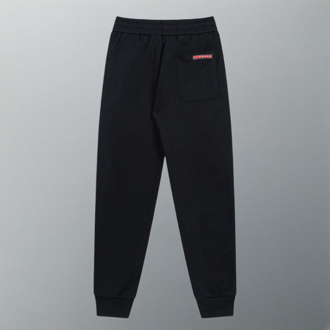 Pocket drawstring casual trousers