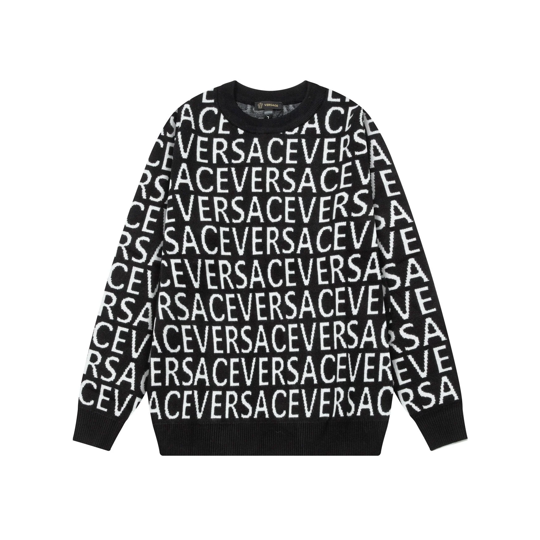 knitted jacquard sweatshirt
