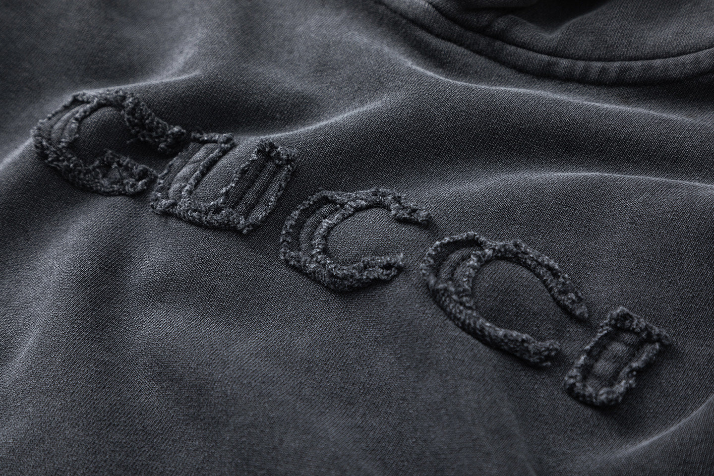 Washed hooded sweatshirt