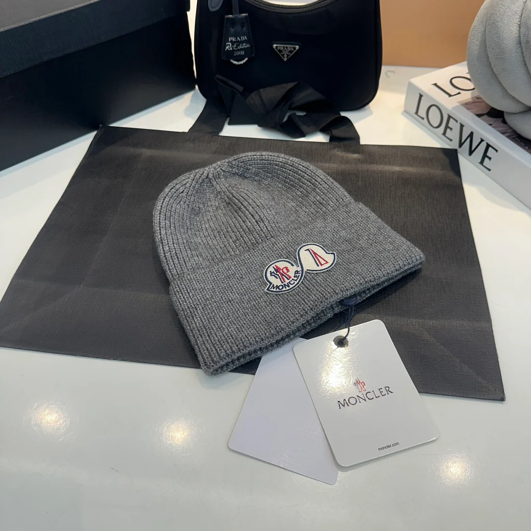 Embroidery Cashmere Knitted  Beanie