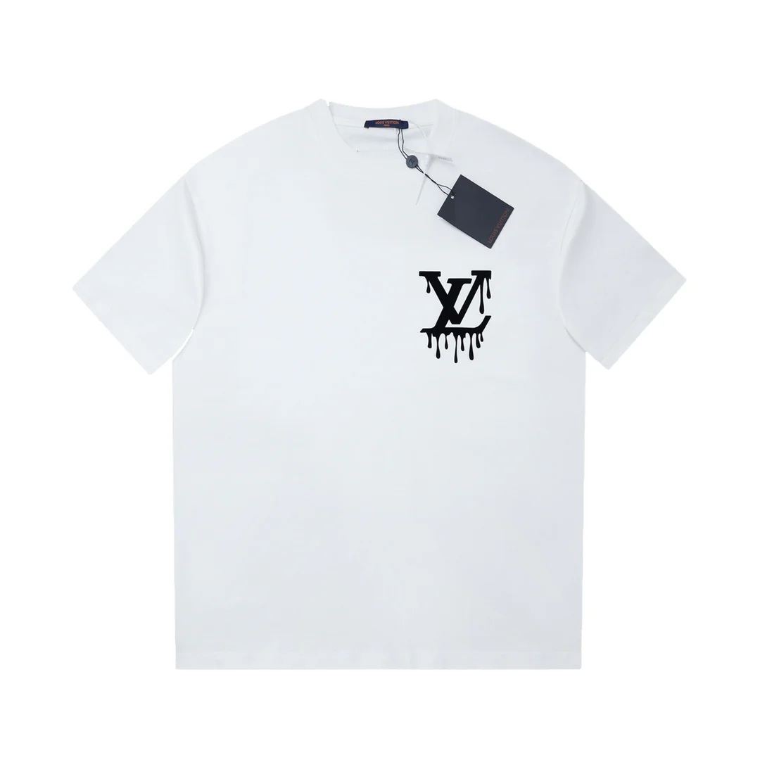 Printed crew neck cotton T-shirt