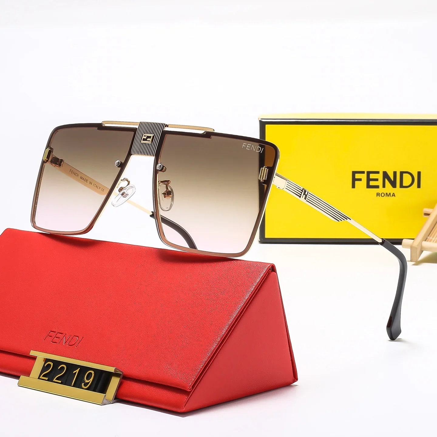 6 Color Square Frame Hot Sunglasses  2219