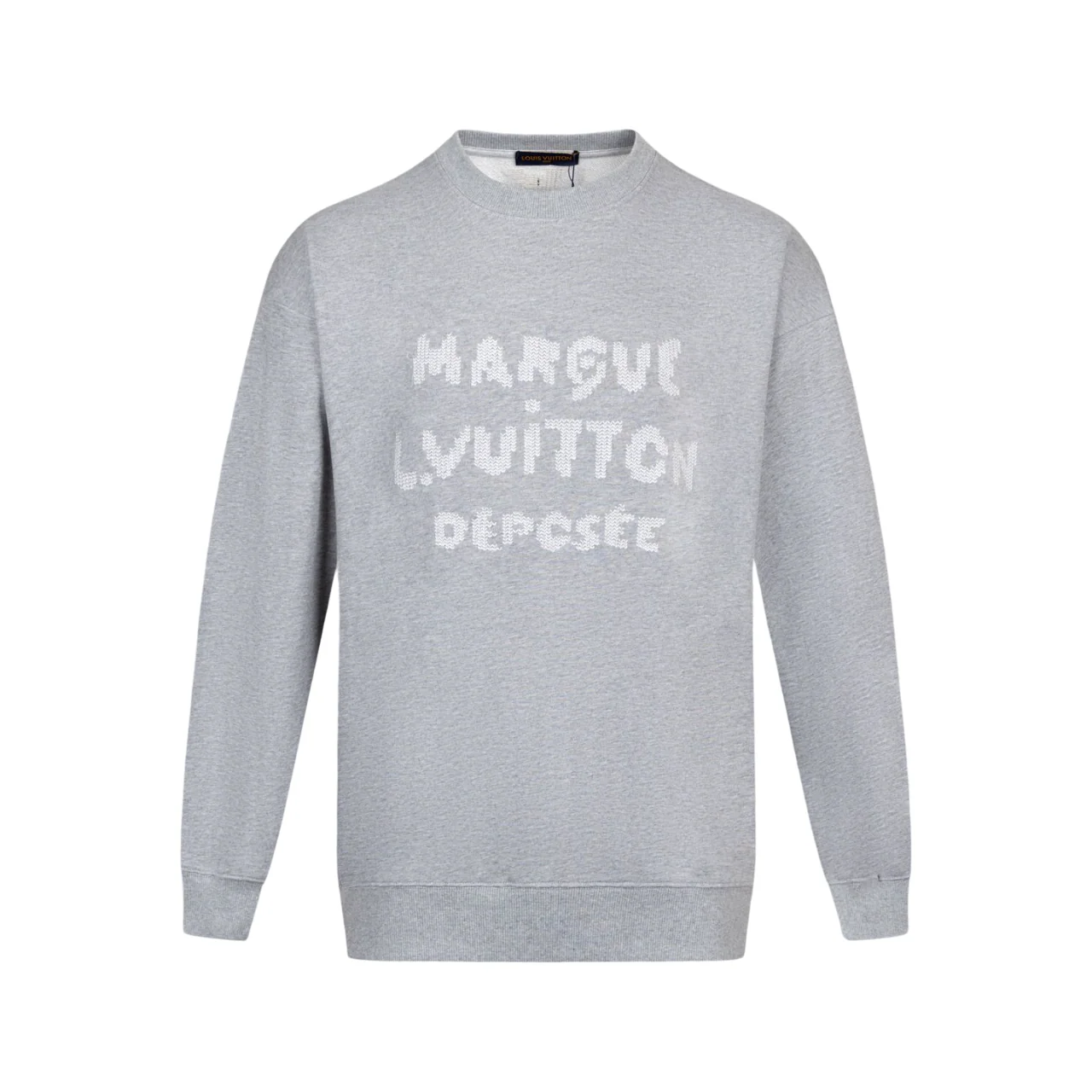 knitted embroidered sweatshirt