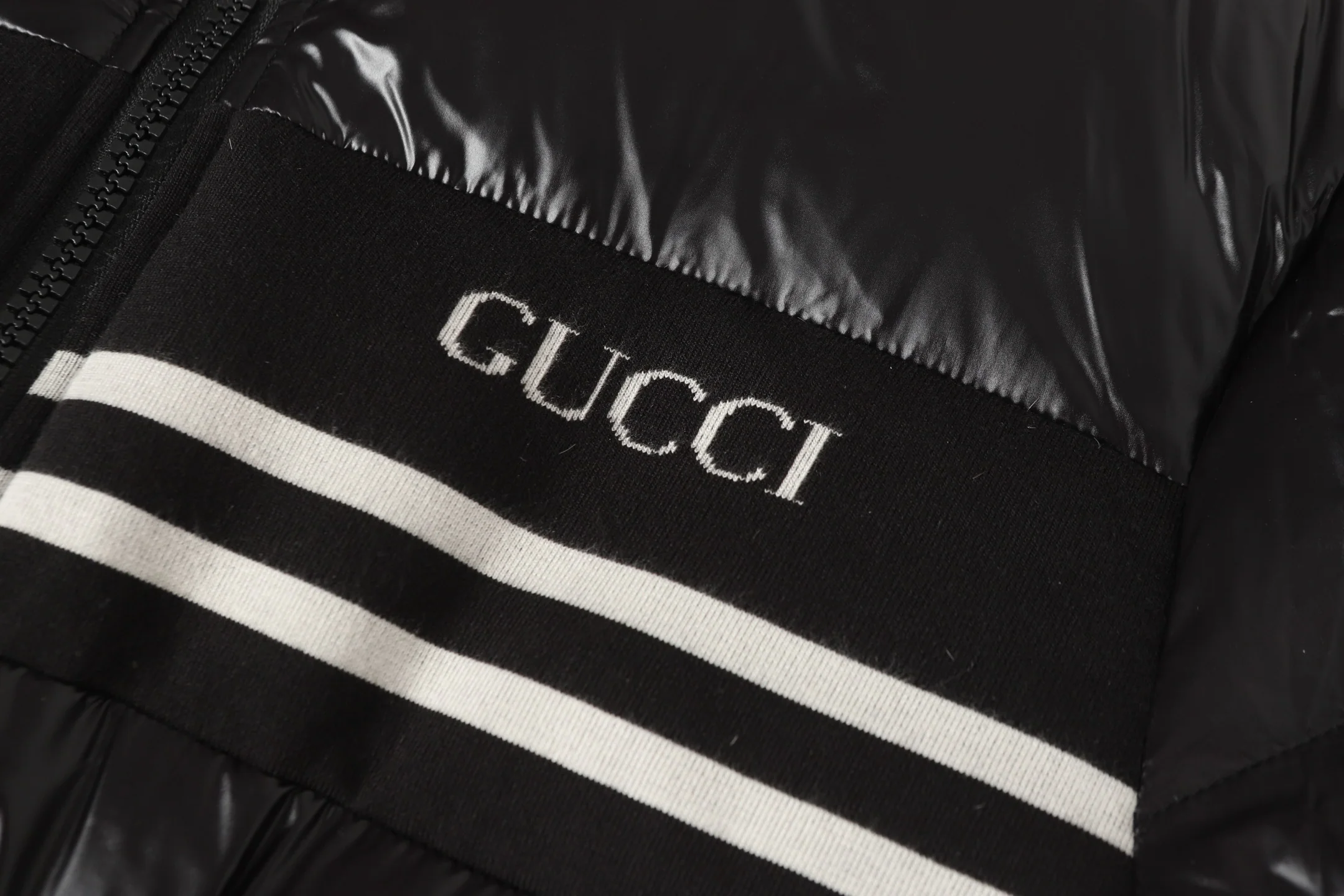 Web stand collar down jacket