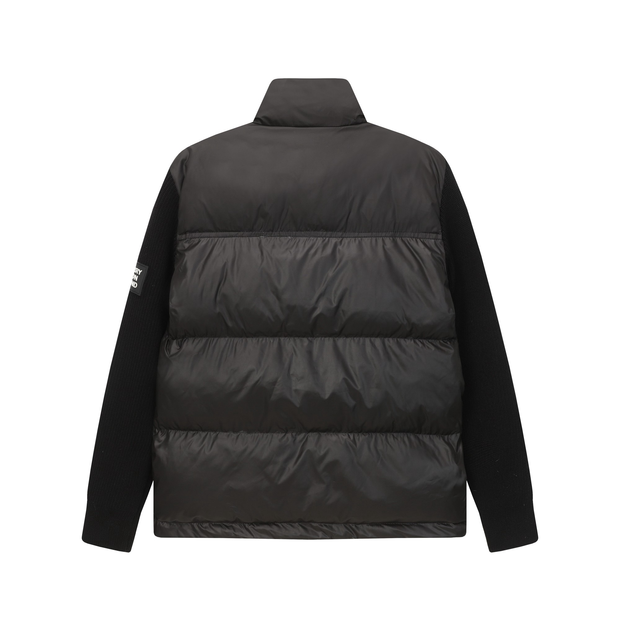 Stand-up collar knitted down jacket