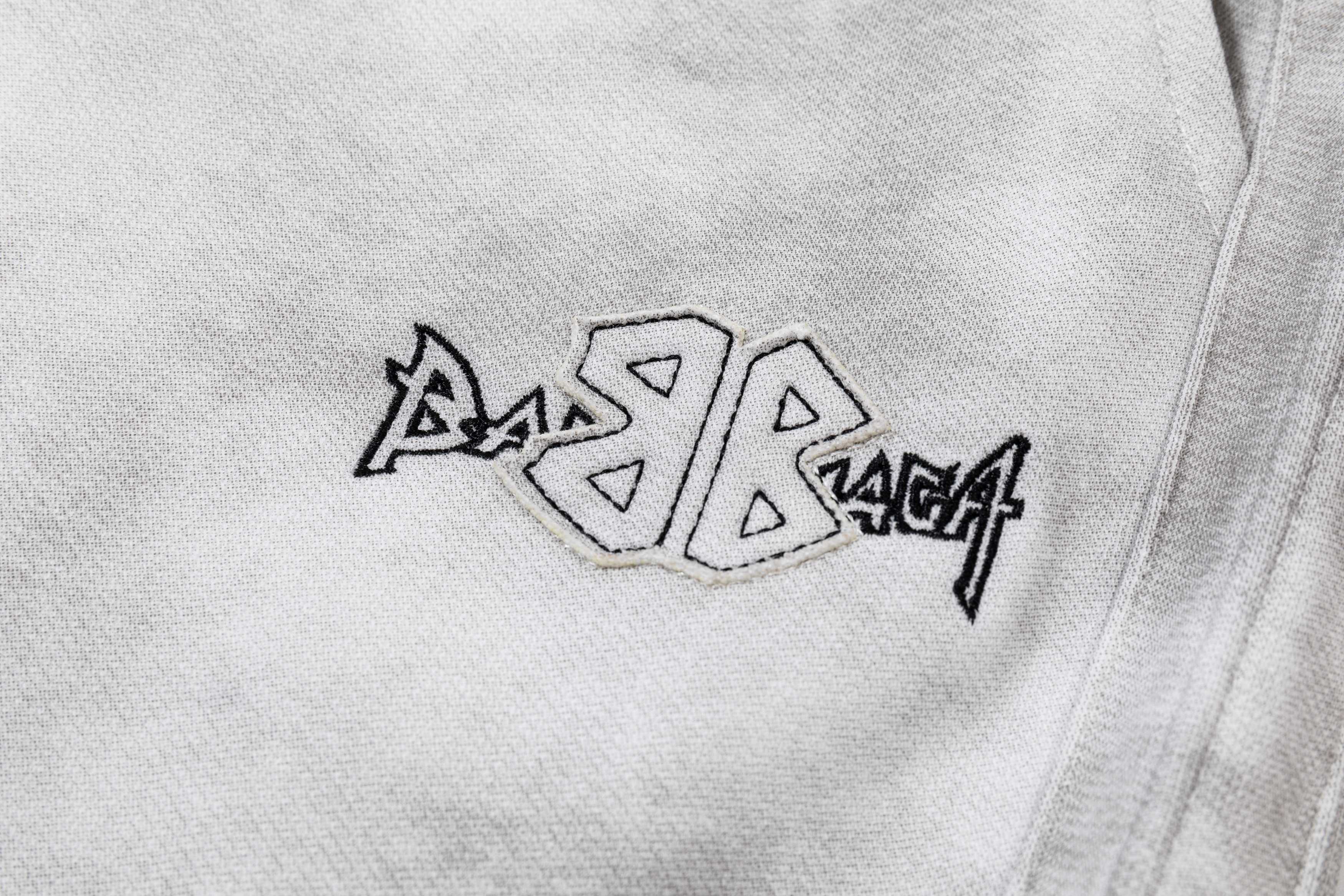 Embroidered cotton drawstring trousers