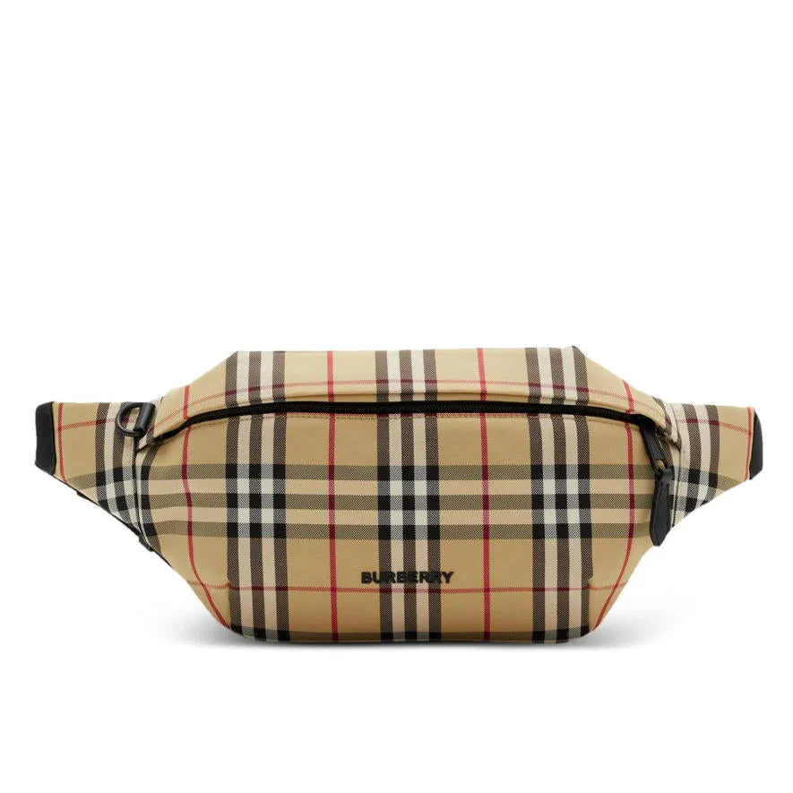Unisex plaid waist bag