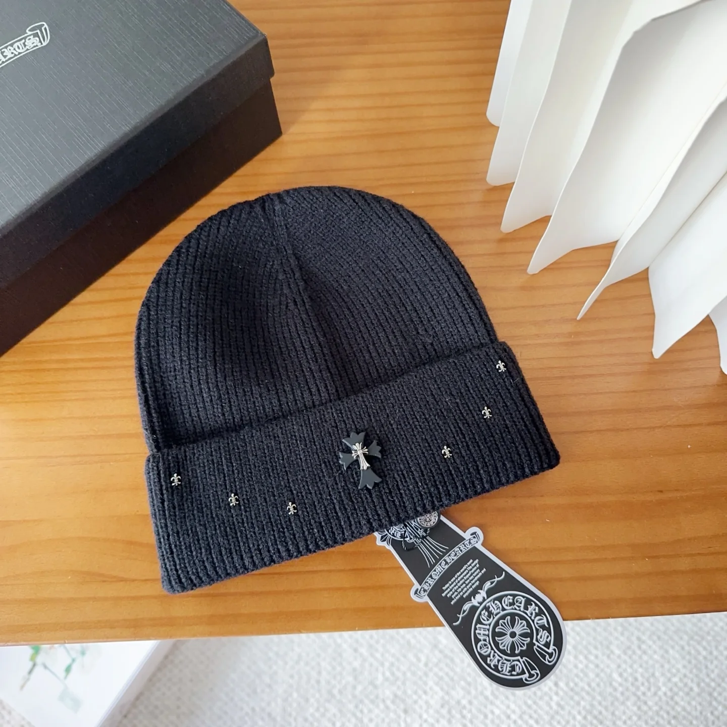Metal Monogram Cashmere Knitted  Beanie