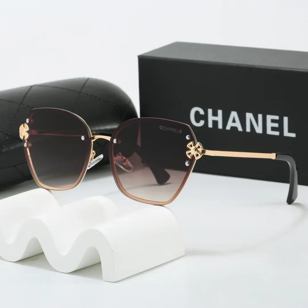 7 colors frameless metal thin lens sunglasses