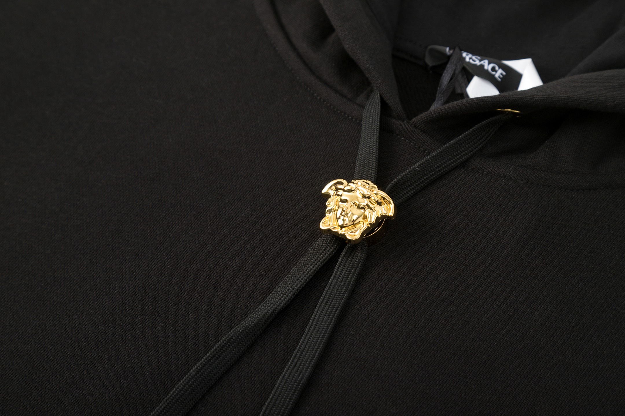 Embroidered letter hooded sweatshirt