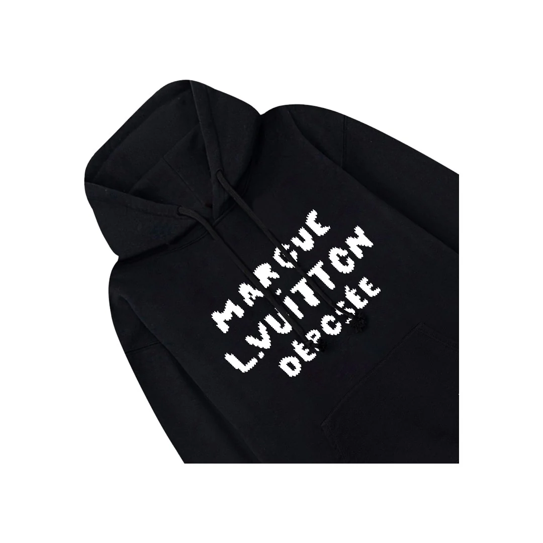 Graffiti lettering hooded sweatshirt