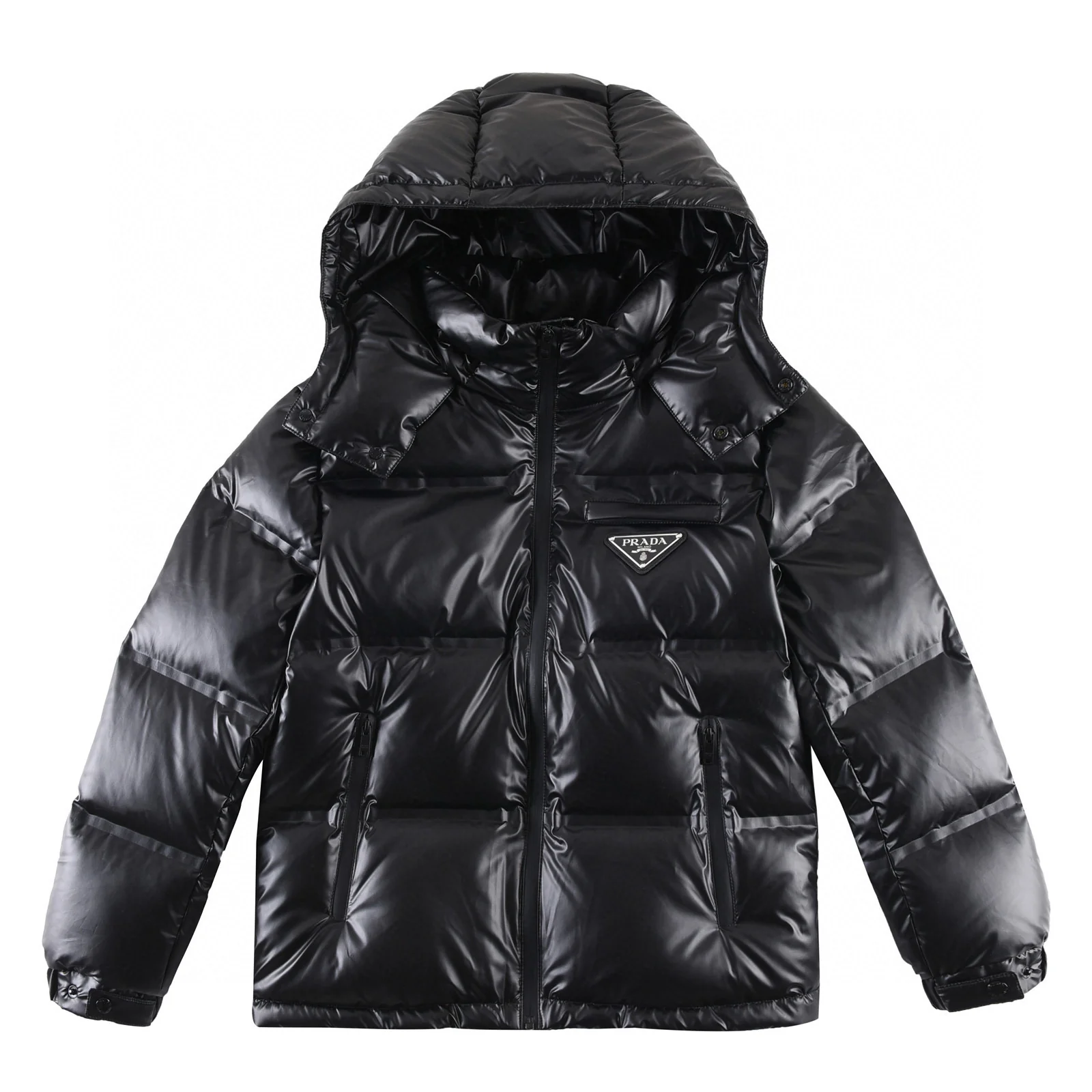 Stylish down hooded jacket