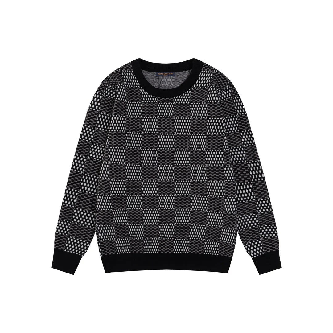 Jacquard-knit cashmere sweatshirt