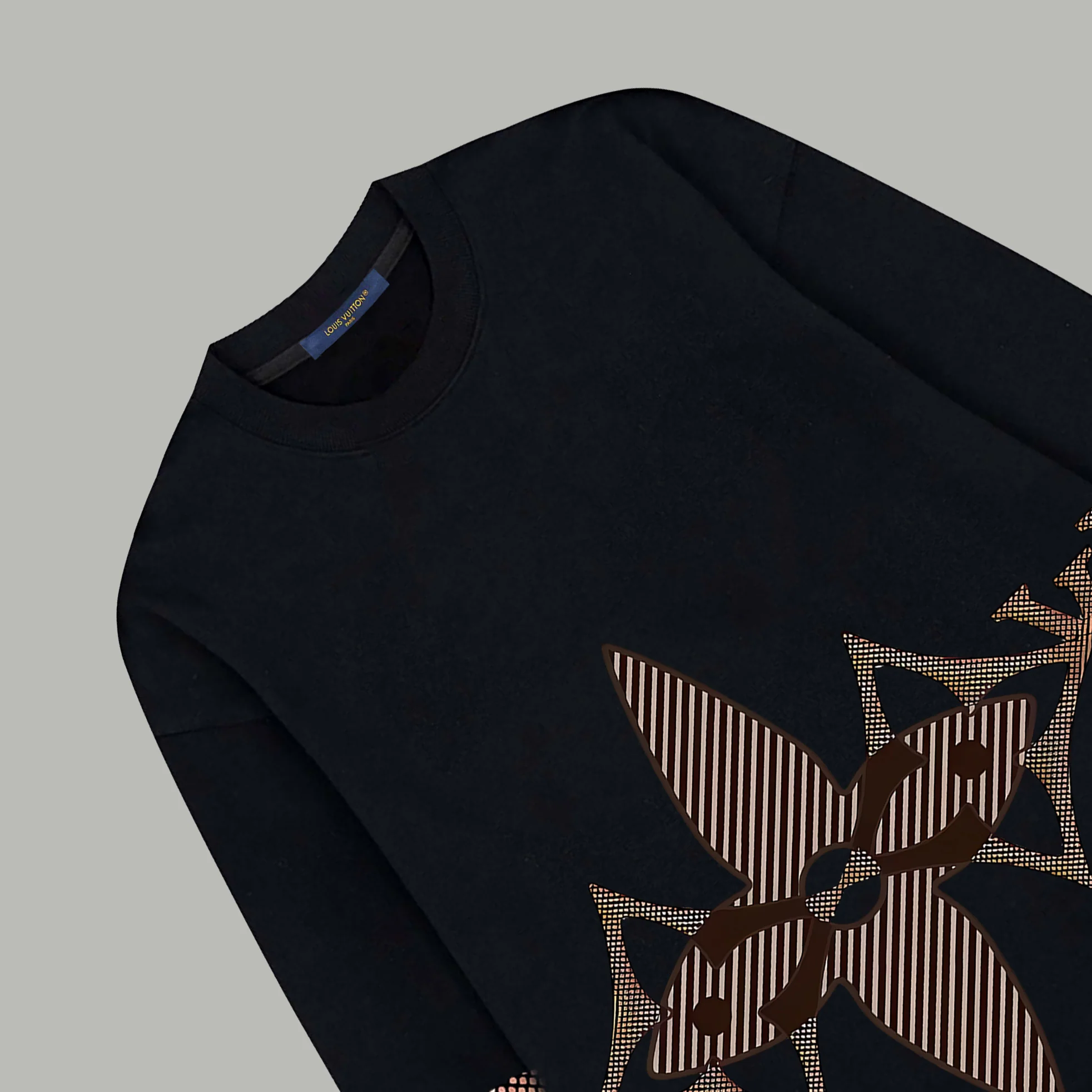 Floral print cotton sweatshirt