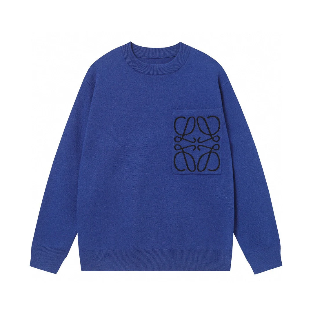Embroidered cashmere sweatshirt