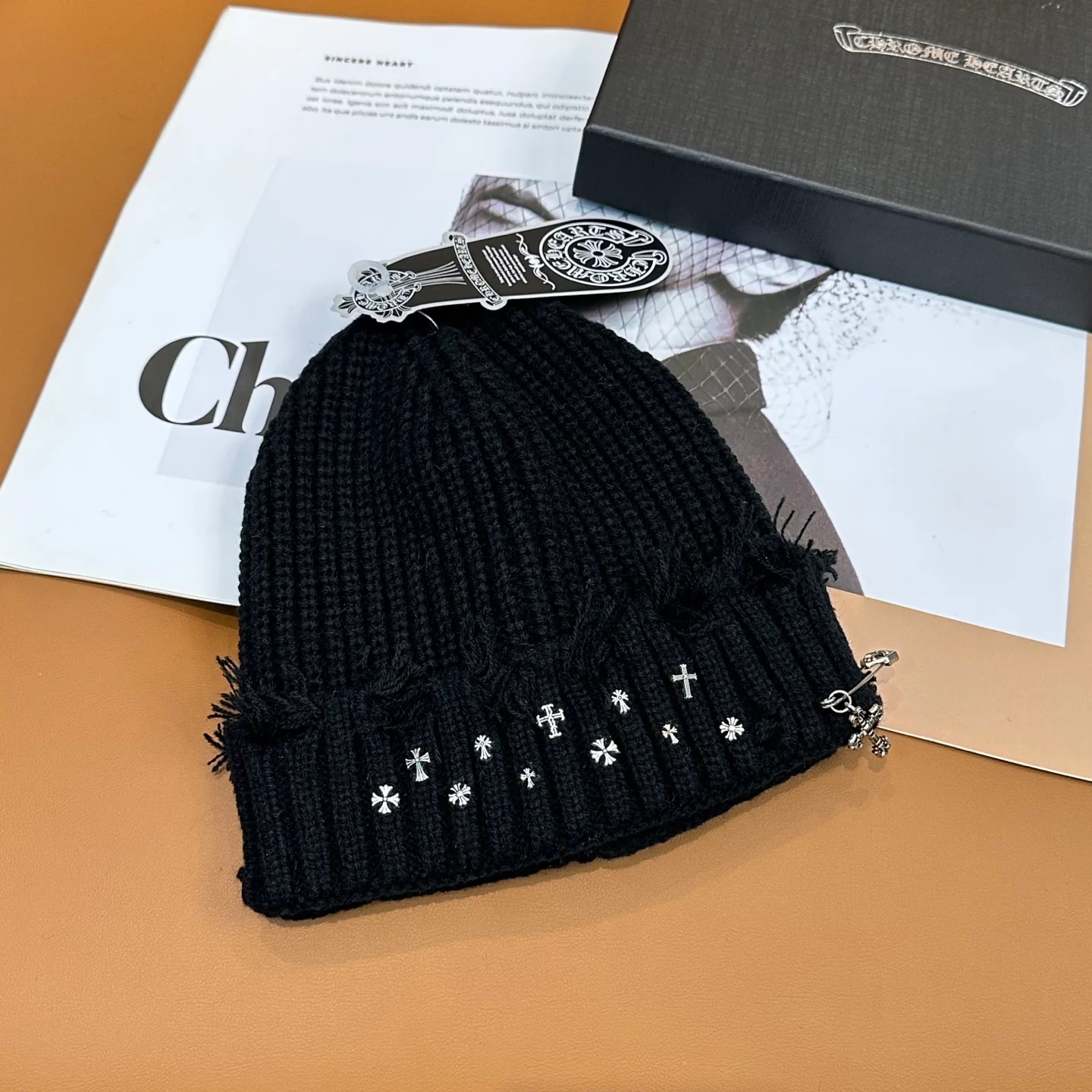Metal Monogram Cashmere Beanie