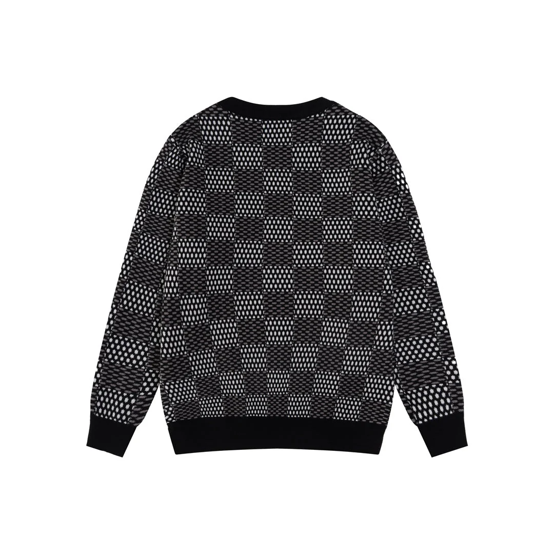 Jacquard-knit cashmere sweatshirt